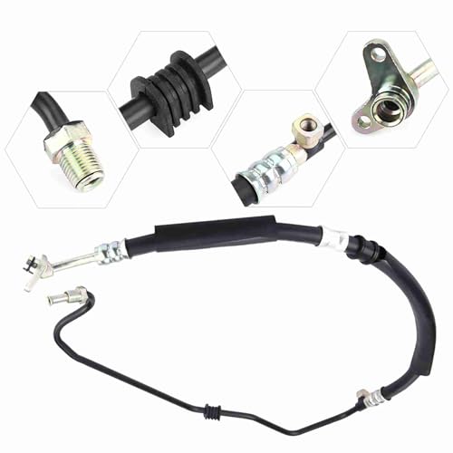 KIMISS Manguera de presión de dirección asistida, para TSX 2.4L 04-08 y Accord 03-07, Tubo de Combustible y Aceite, Resistente a Altas temperaturas