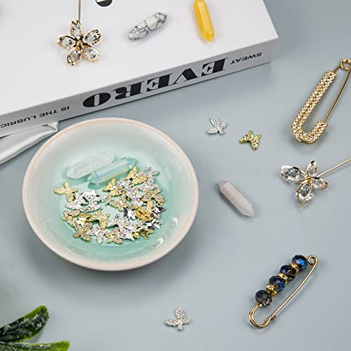 Fantasyon Ceramic Jewelry Trays Small Decorative Trinket Dish Round Key Dish For Entryway Table Key Bowl Jewelry Trays For Rings Earrings Necklaces Birthday Mother's Day Gift For Women Friends #TOP5