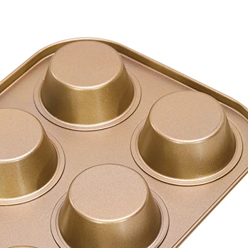 Nonstick Bakeware Set,5Pcs Bakeware Include Loaf Pan, Square Pan, Round Cake Pan, 6 Cups Muffin Pan #TOP2