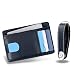 Leather Key Organizer and Slim Wallet - Compact Black Key Holder and Slim Wallet RFID Blocking Card Holder