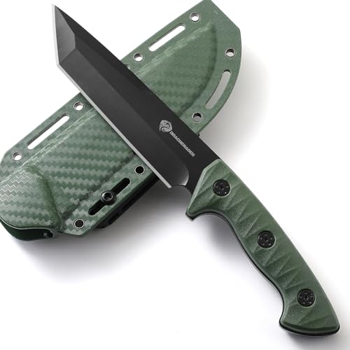 DRACHENADER XR-B01-FT Tanto Knife Survival Fulltang Outdoor fixed blade Knife 5mm thick steel with ABS Sheath
