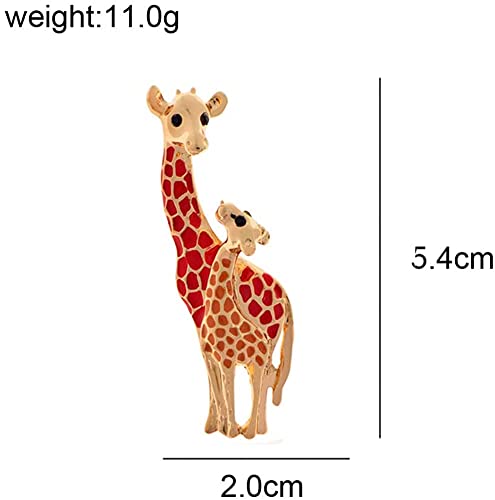 Giraffe Brooch Cute Animal Brooch Pin Fashion Jewelry Cute Clothes Jewelry for Party Wedding and Daily Use Enamel Lapel Brooch Pin Gift for Mother Kids2