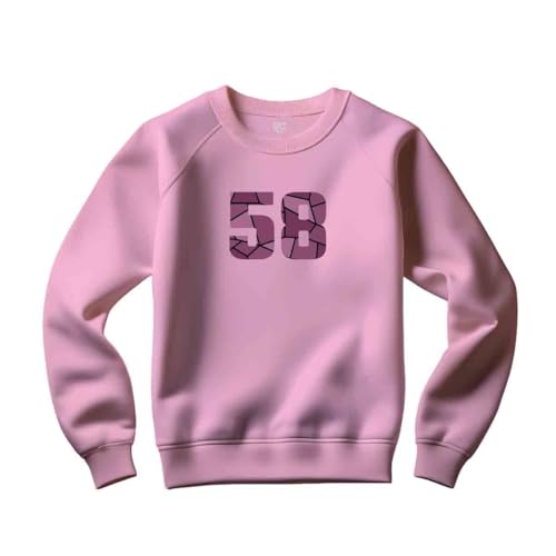 Sweatshirt unisexe avec le numero 58 un haut decontracte au style urbain tendance