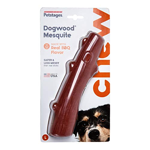 Brinquedo para Cães Bastão de Madeira Dogwood Mesquite Sabor Churrasco Petstages G