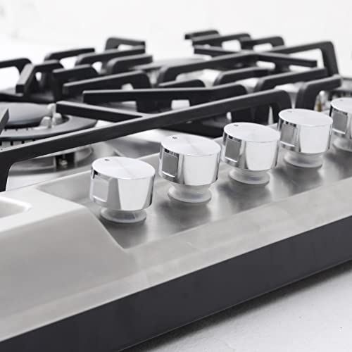 36Inch Gas Cooktops, Stainless Steel 5 Burners Gas Range, Ng/Lpg Convertible #TOP1