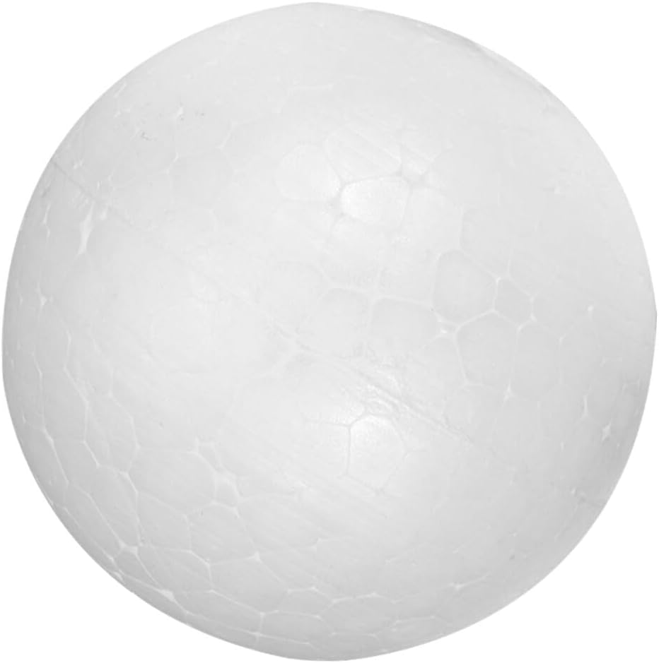 EXCEART White Solid Foam Ball 12 Inch Lightweight Crafting Material for Christmas Decorations DIY Custom Ornaments Painting Sphere