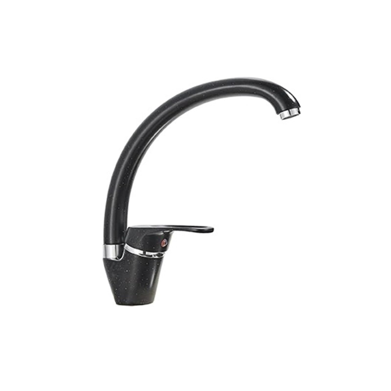 Robinet d'évier de cuisine en laiton noir moucheté mitigeur eau chaude et froide mono-poignée