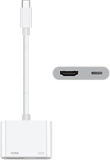 USB Type-C HDMI 変換アダプタ【4K 映像出力】2in1 タイプC HDMI 変換アダプタ + タイプC PD 100W急速充電ポート USB C H-DMIアダプタ 対応 Thunderbot 3 4, iPhone 17/16, iPad Pro/Mini/Air, MacBok Pro/Air, Samsung, Switch, Google Pixel などに適用-ホワイト