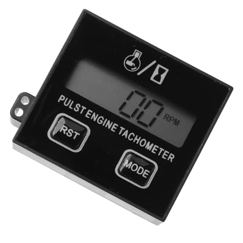 Ciieeo Digital Small Engine Tachometer Precision Speed Measurement for Chainsaw Lawn Mower Display with Replaceable Battery for Stroke Engines