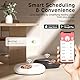 iPettie Donut Frost WiFi 6 Mahlzeit Automatischer Katzenfutterspender mit App-Steuerung, Trocken- & Nassfutter Automatischer Katzenfutterspender, Smart Dog Feeder mit Zwei Eispacks, Programmierbarer