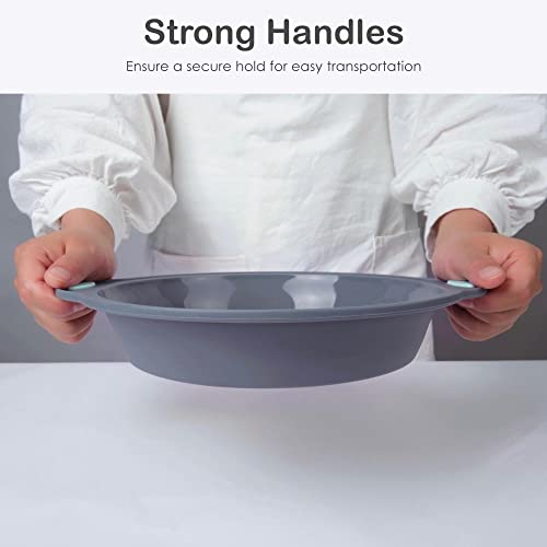Chicrinum 9 Inch Silicone Round Cake Pan, Food Grade Non-Stick Silicone Cake Mold for Baking Layer Cake, Cheese Cake, Chiffon Cakes and More, Metal Reinforced Frame Secure, Dishwasher Safe - Thumbnail 4