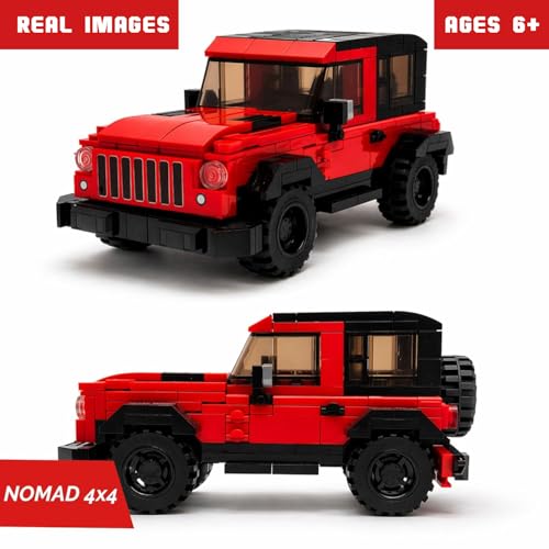 Image of Premium Building Blocks Set for Kids Age 6+ | 300+ Pieces DIY Construction Toy | STEM Educational Learning Toy | Develops Problem Solving & Fine Motor Skills | Screen (Nomad 4x4)