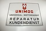  mogworld Unimog Werkstattschild Reparatur Kundendienst