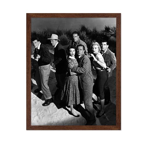 Atelier Lumiere Movie Photo - It Came from Outer Space 1953 - Horror Classic Cinema Decor - 11x14 Brown Framed Wall Art Decor