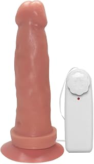 Pênis de Borracha Com Vibrador e Ventosa 20cm x 5cm Pele Héracles