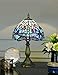 Produktbild 8 Zoll Blau Perle Libelle Pastoralen Antiken Luxus Stil Handgefertigten Glastisch Lampe Nachttischlampe Schlafzimmer Kinderlicht