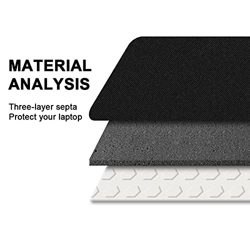 Sac de maquillage avec miroir pour ordinateur portable 13 à 14.5 pouces