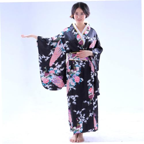 Yukata japonesa de mujer bata de dormir larga para evitar rozaduras 3