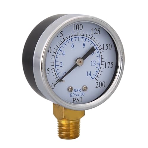 Manomètre de pression 200 PSI digital 70 mm avec raccord inférieur 1/4 NPT