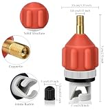 crvewom 2 Pcs Stand Up Paddle Board Pump Adapter, Strong Sealing Air Valve Adapter for Inflatable Boat, Premium Kayak Accessories for Quick Inflation and Deflation