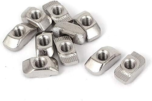 10pcs 3030 Series Aluminum Profiles Extrusion T Slot Nuts Drop in T-Nuts M3/M4/M5/M6 - (Size: M5)