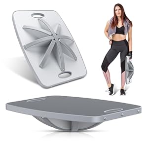 Advanced Wood Balance Board, Portable Non-Slip 500lb Rocking Board for Standing Desk, Physical Therapy, Yoga Practice, Core Strength Stability Balance Training Board for Men, Women, Kids and Seniors