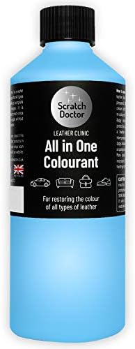 Scratch Doctor All in One Leather Colourant Self Seal Leather Dye Repair Paint for Furniture, Sofas, Car Seats (Black, 250ml)