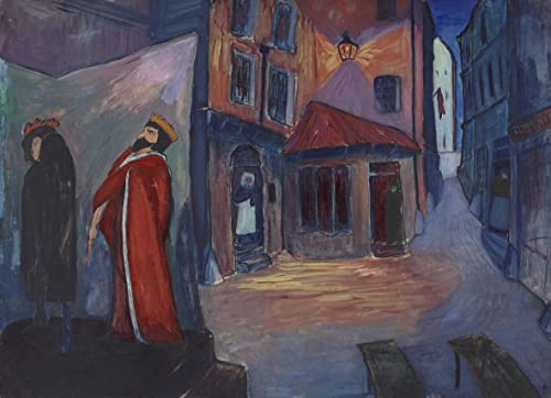 Tableau Toile Marianne Von Werefkin decor mural 60x90cm Dans la nuit