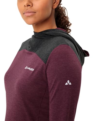 VAUDE Damen Women’s Tremalzo Ls T-Shirt, Cassis Uni, 42 EU