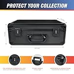 STUFFSTASH Graded Card Storage Case – Fits 180+ PSA, GMA, BGS, SGC Slabs – TSA Approved Combination Lock, Reinforced Corners, Removable Foam Dividers, Trading Card Collector Box - Image 3