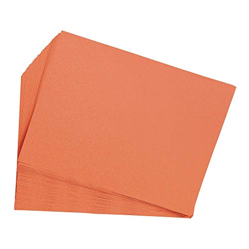 Construction Paper,Orange,9 Inches X 12 Inches,50 Sheets, Heavyweight Construction Paper,Crafts,Art,Kids Art,Painting, Coloring,Drawing,Creating,Paper,Art Project,All Purpose #TOP22