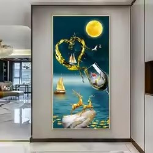 Affiches de tasses abstraites de verres à vin salon deco - 3