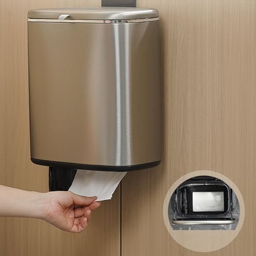 Caneca de basura colgante acero inoxidable 5L miniatura 3