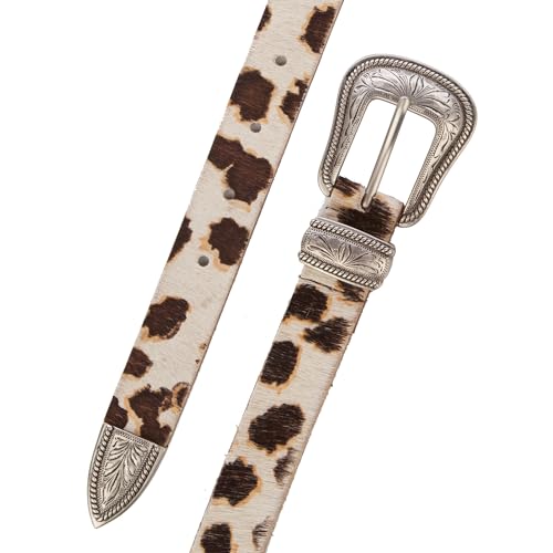 Image of Lucky Brand Women's Western Leather Belt | Classic | Fashion | Vintage | Buffalo Leather | Western-Inspired