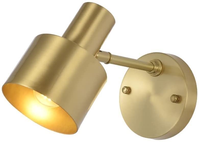 Aplique de pared de cobre E27 WQHPLMD para decoración de fondo en salones