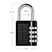 Anpro 2 Piezas Candado de Seguridad en 7.9cm* 4cm con Combinación 4-Dígitos...