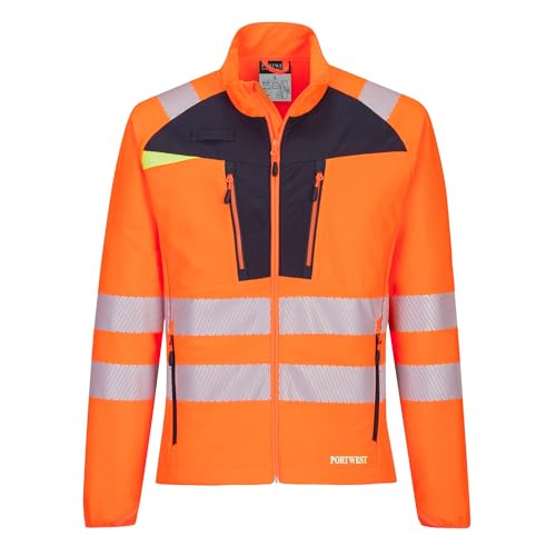 Sous-couche DX4 HV Portwest haute visibilité avec col zippé