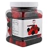 American Best Food Red Raspberries and Blackberries Gummy Candy, Red and Black Berries Candy In Jar, 1.5 Pound