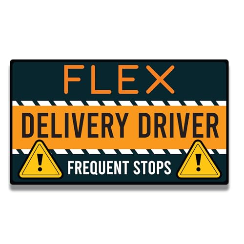Image of Magnet Me Up Flex Delivery Driver Automotive Magnet Decal, 8x4.5 inches, Automotive Magnet for Car, Truck, SUV, Vehicle Safety Sign for Flex Delivery Driver, Crafted in USA