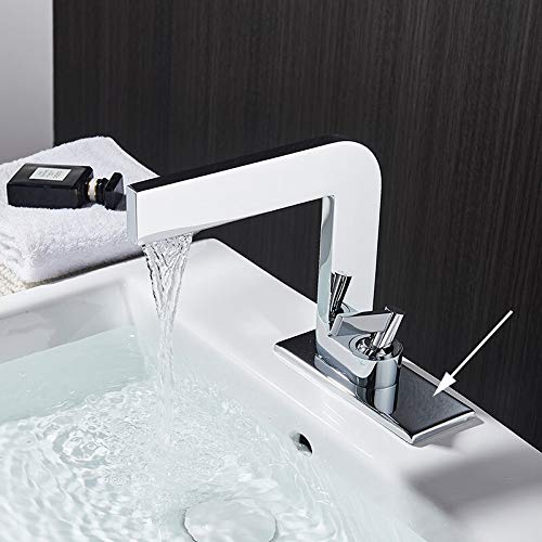 Mitigeurs salle de bains en laiton chromé et mitigeur de vasque carré