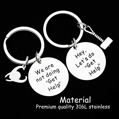 Kivosliviz Loki Merchandise Keychain Gifts Jewelry Loki Merch Let's Do Get Help Key Chains Thor Charm Gift Lokis Staff Marvel Keychain #TOP2