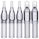 Disposable Tattoo Tip - Autdor 100Pcs Disposable Tips Mixed for 3RL 5RL 7RL 9RL 11RL 3RS 5RS 7RS 9RS 11RS 7MG 9MG 11MG 13MG 15MG Round Flat Sterilize Plastic Tattoo Tip for Tattooing Supplies (Mixed)