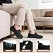 TIOSEBON Men's Slip On Walking Shoes - Casual Lightweight Loafers & Mesh Sneakers with Arch Support Memory Foam - Comfortable for Standing, Work, Driving 10 US All Black