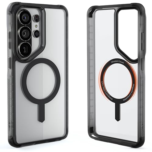 Image of Ghostek Covert Clear Galaxy S26 Ultra MagSafe Case with Magnetic Ring, Slim Thin Military Grade Shockproof Phone Cover Compatible with 2026 Samsung S26 Ultra (6.9 inch) (Smoke Matte)
