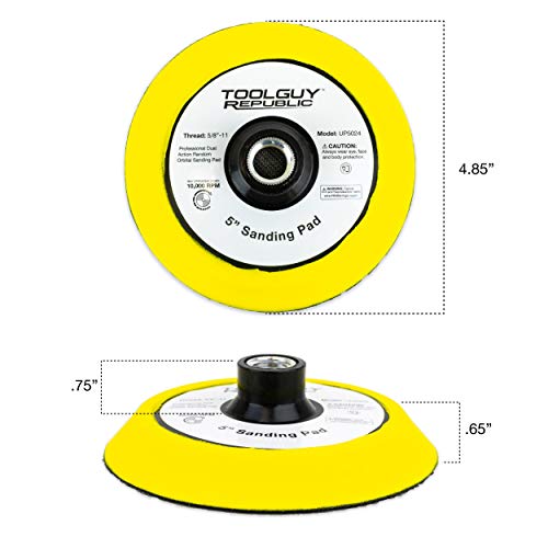Tgr 5" Hook And Loop Sanding Pad With 5/8-11 Threads (1) #TOP4