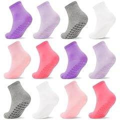 #01 Medium Purple/Light Purple/Light Gray/White/Red/Light Pink- 12 Pairs