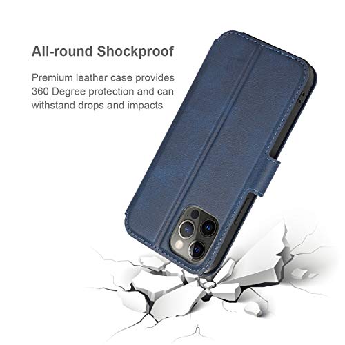 Qltypri 3006066 Case For Iphone 12 Iphone 12 Pro Premium Pu Leather Simple Wallet Case [Card Slots] [Kickstand] [Magnetic Closure] Shockproof Flip Cover thumb #4