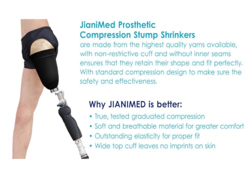 Image of Prosthetic Stump Shrinkers- Above Knee, 25cm, Compression, Amputee Socks, 20-30, Daily use, Taiwan Excellence L