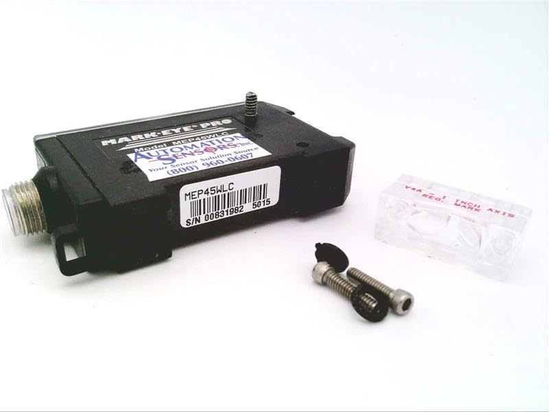 TRI-TRONICS MEP45WLC 10-30 VDC, 45S Response TIME, 5-PIN, M12 Micro Connector, Mark-Eye, NO Optical Block, NPN/PNP Output, PHOTOELECTRIC Sensor, Polarity Protected, White LED