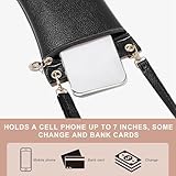 SAIIURV 2 Pack Small Phone Bags for Women Crossbody, Ladies Mobile Phone Bags Cross Body Bag Purse Wallet PU Leather Pouch with Detachable Adjustable Straps Cellphone Shoulder Bag - Image 4